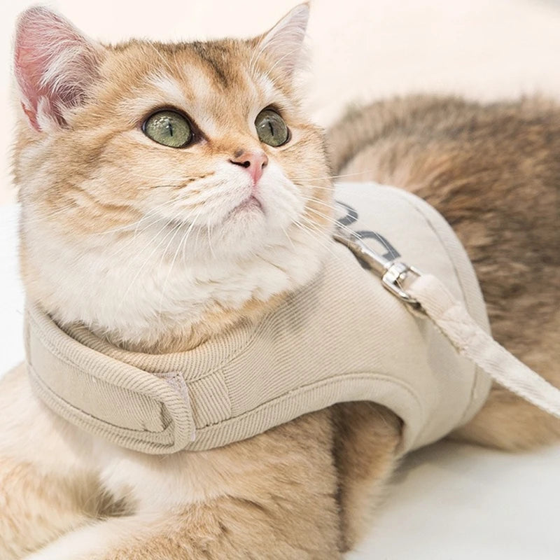 Cat Harness Leash Adjustable