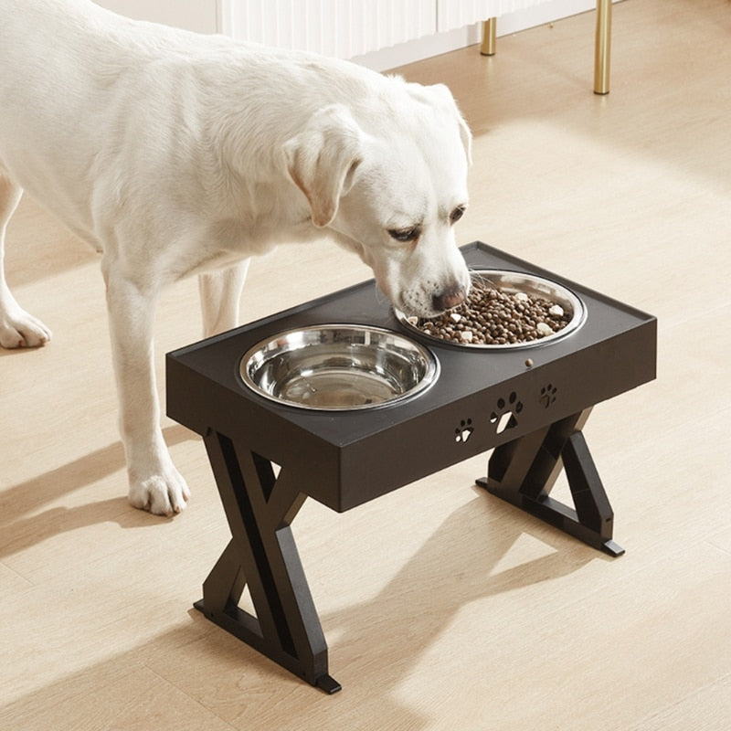 Anti-Slip Elevated Stainless Steel Bowls