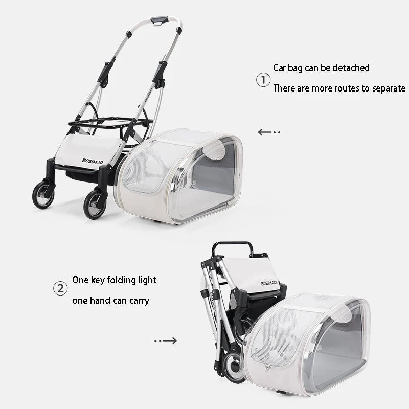 Fashionable Pet Four Wheeled Cart