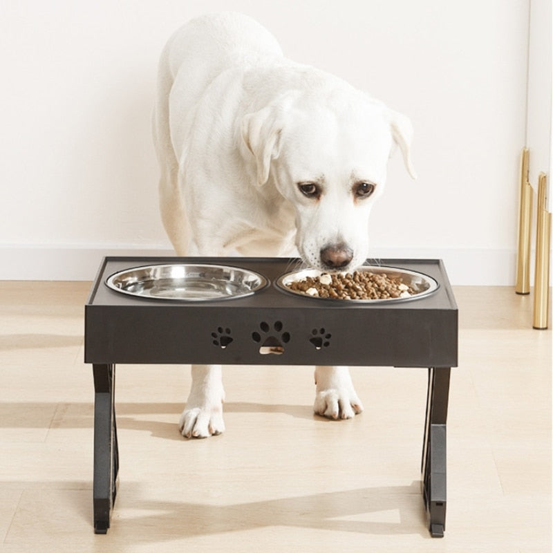 Anti-Slip Elevated Stainless Steel Bowls