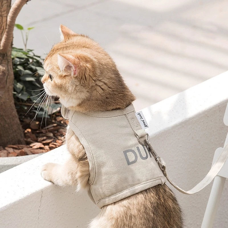 Cat Harness Leash Adjustable