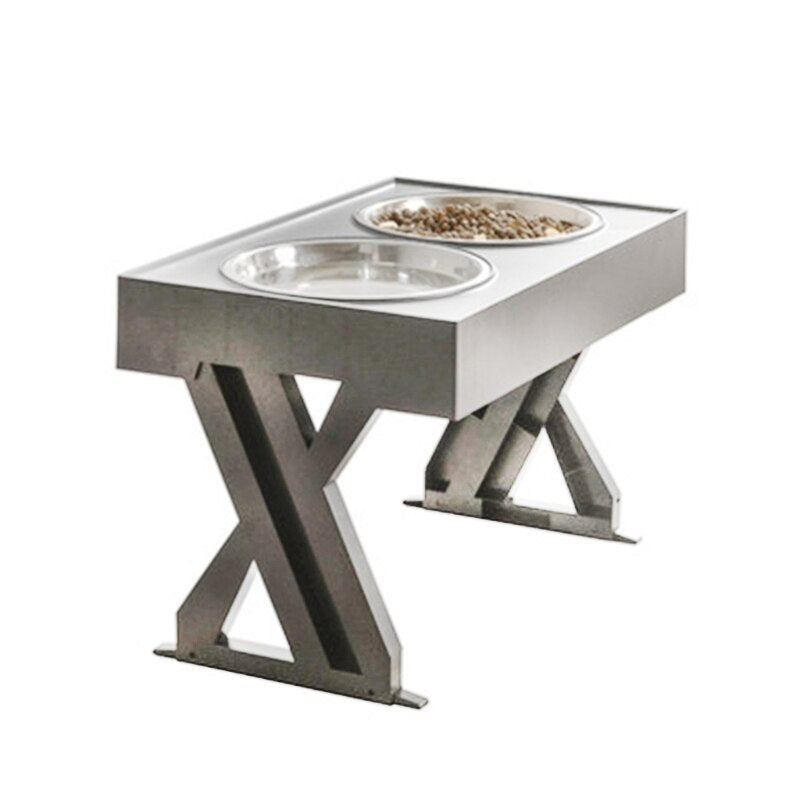 Anti-Slip Elevated Stainless Steel Bowls