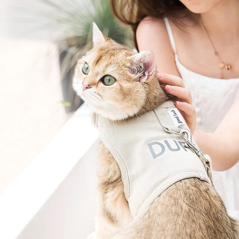 Cat Harness Leash Adjustable